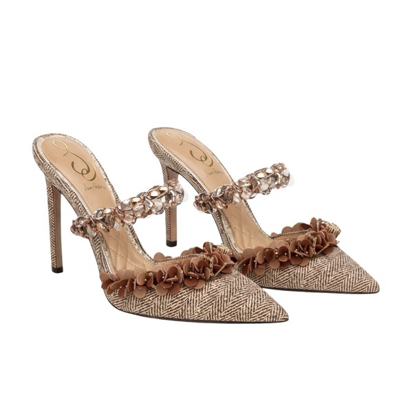 Sam Edelman Shoes - Sam Edelman Athena Embellished Mule Heels – Size 6M | NWT | MSRP $160